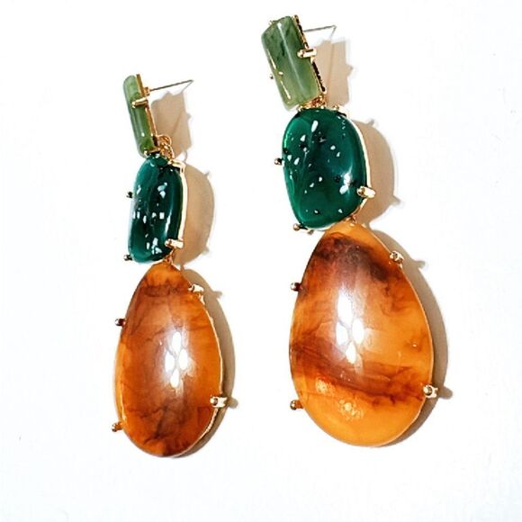 Crystal drop earrings N426 - Picture 4 of 5